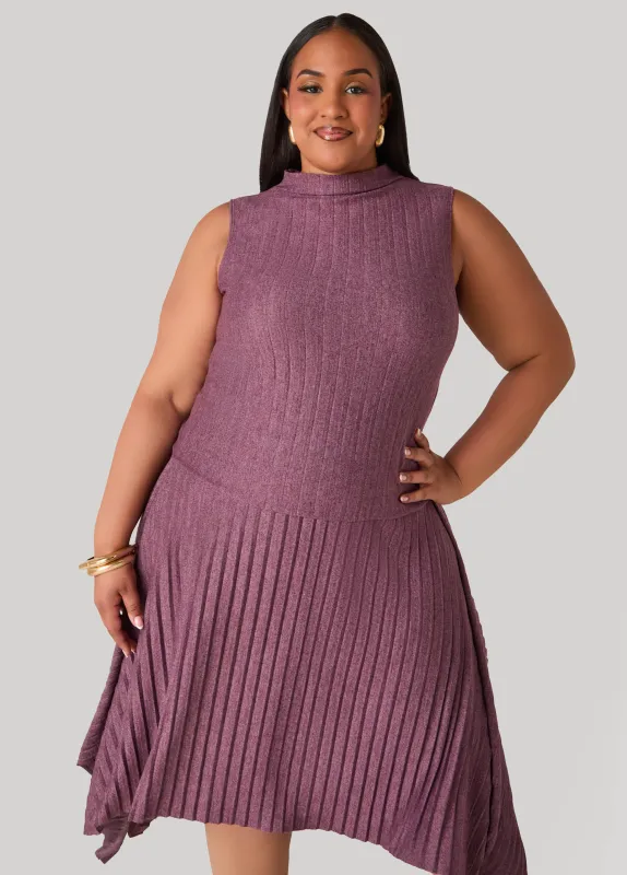 Pleated Mock Neck Top sold by Ashley Stewart
