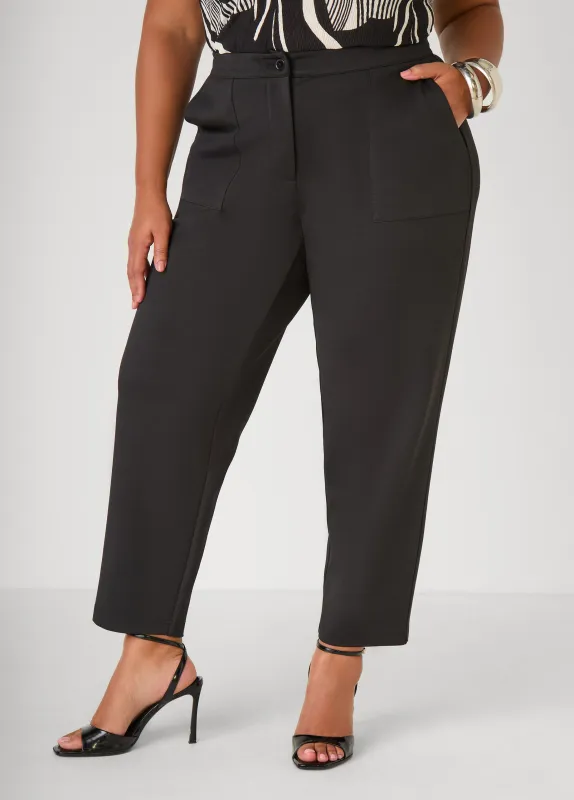 Tapered Patch Pocket Ankle Pants sold by Ashley Stewart
