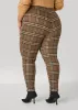 Plaid Mid Rise Leggings sold by Ashley Stewart
