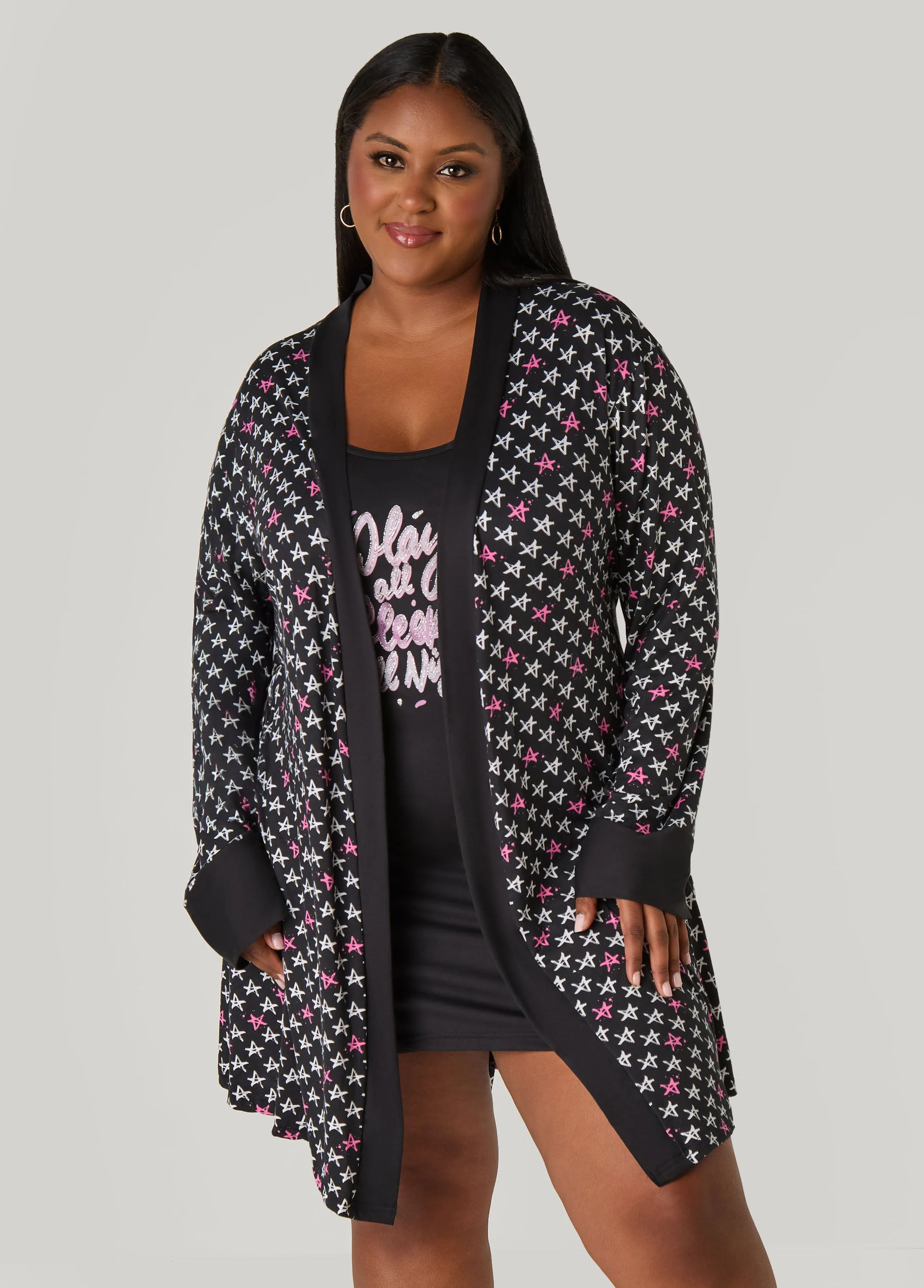 Love To Sleep Play All Day Chemise Set sold by Ashley Stewart