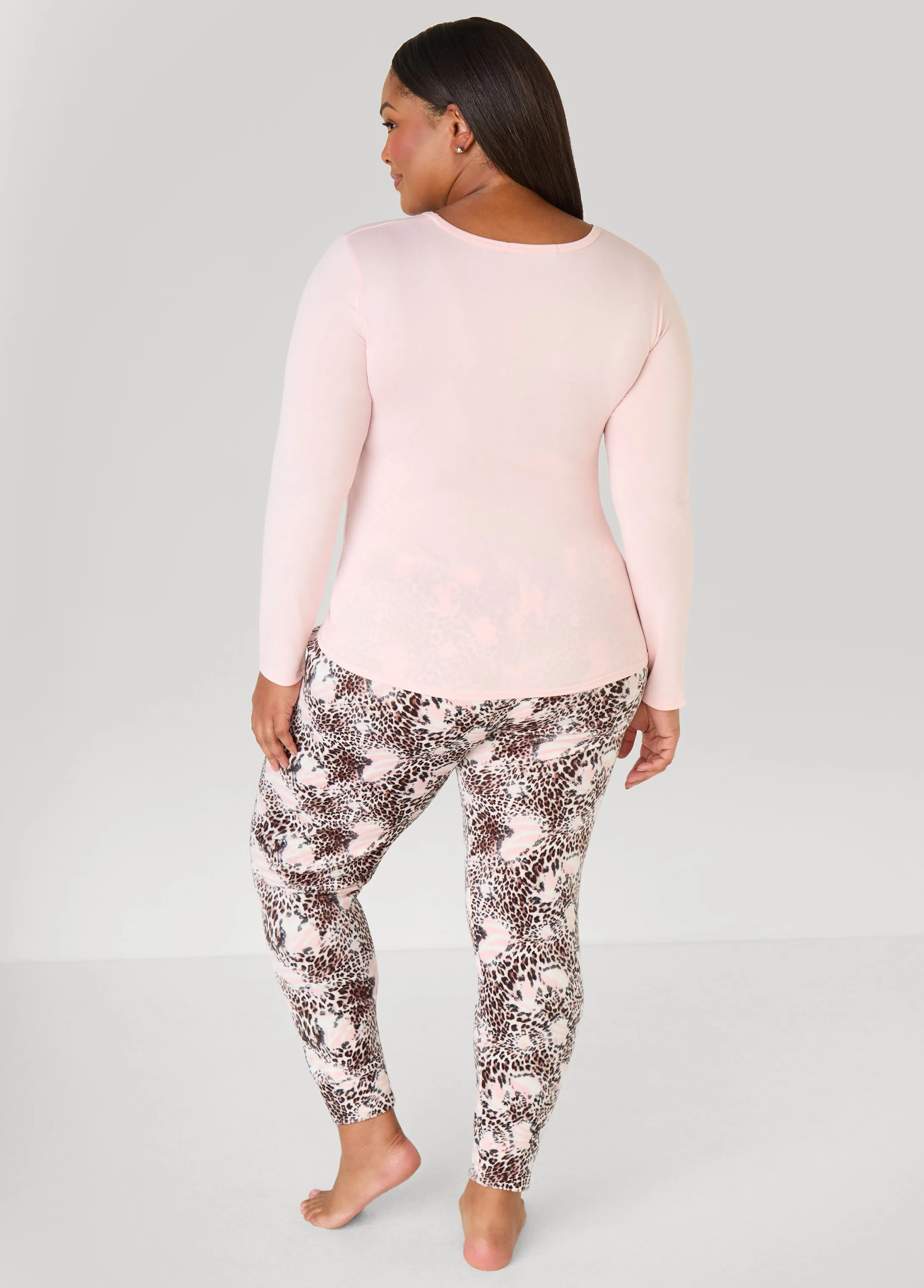 Love To Sleep Beauty Pajama Set sold by Ashley Stewart product image thumbnail 4