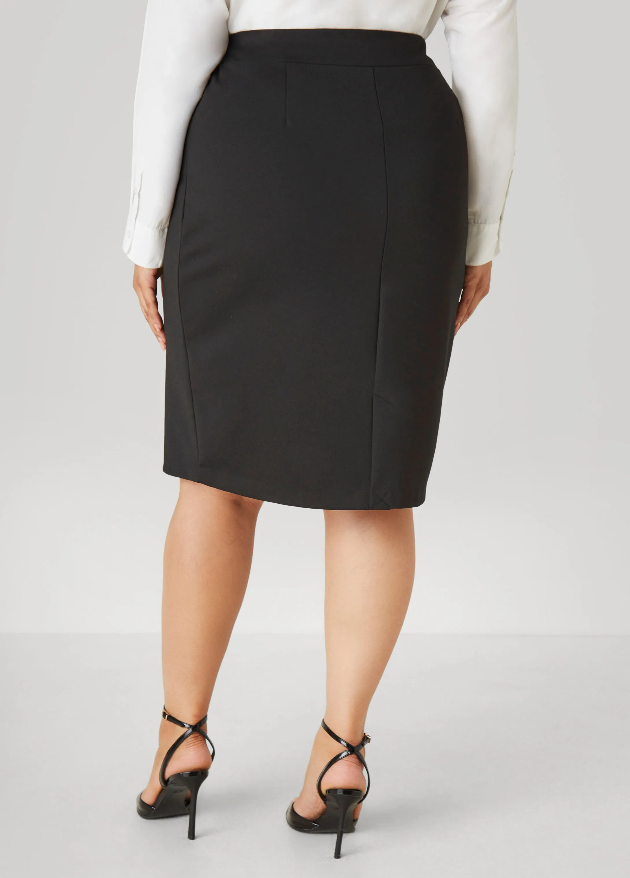 Pull On Ponte Skirt sold by Ashley Stewart product image thumbnail 4