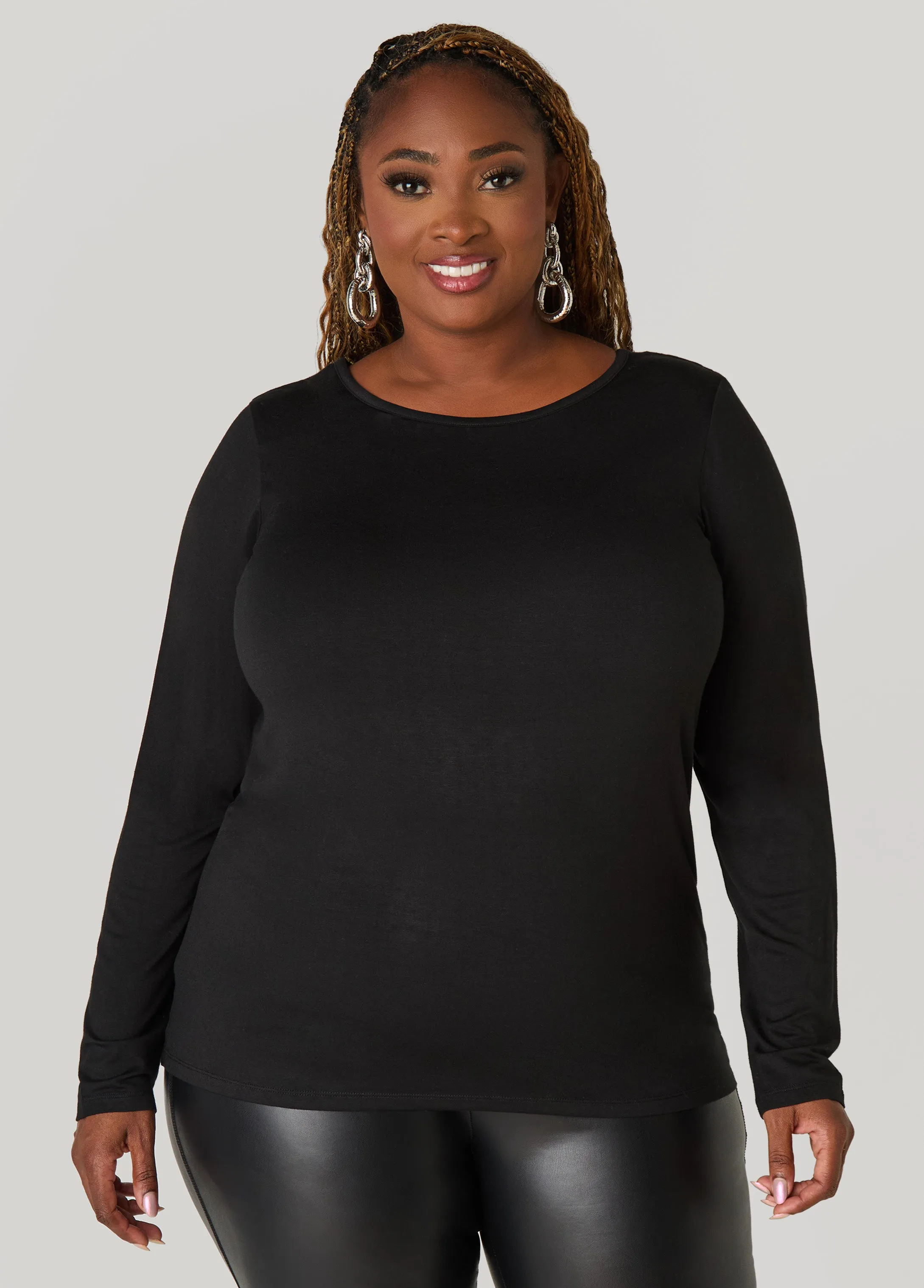Long Sleeved Jersey Tee sold by Ashley Stewart
