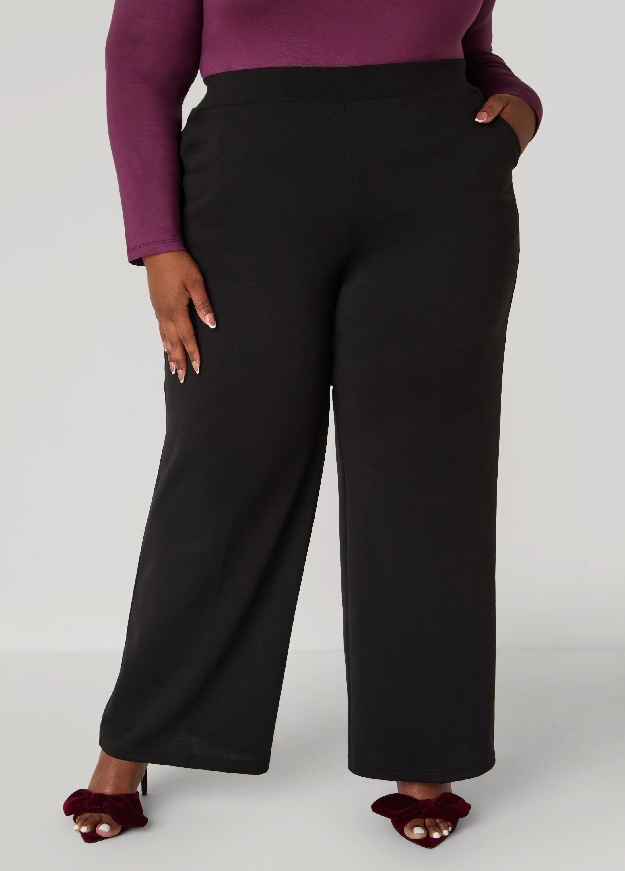 Pull On Ponte Pants sold by Ashley Stewart