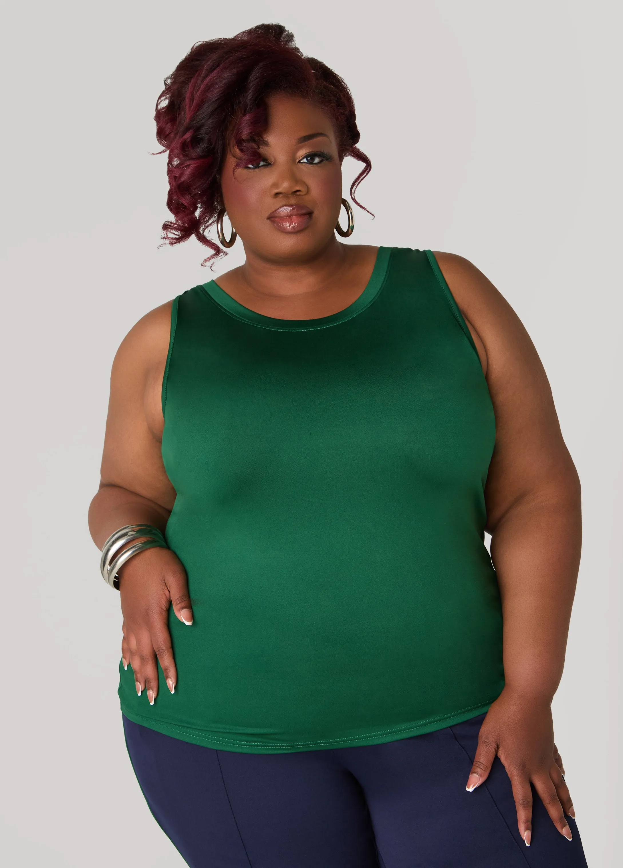 The Basic Knit Cami sold by Ashley Stewart product image thumbnail 5