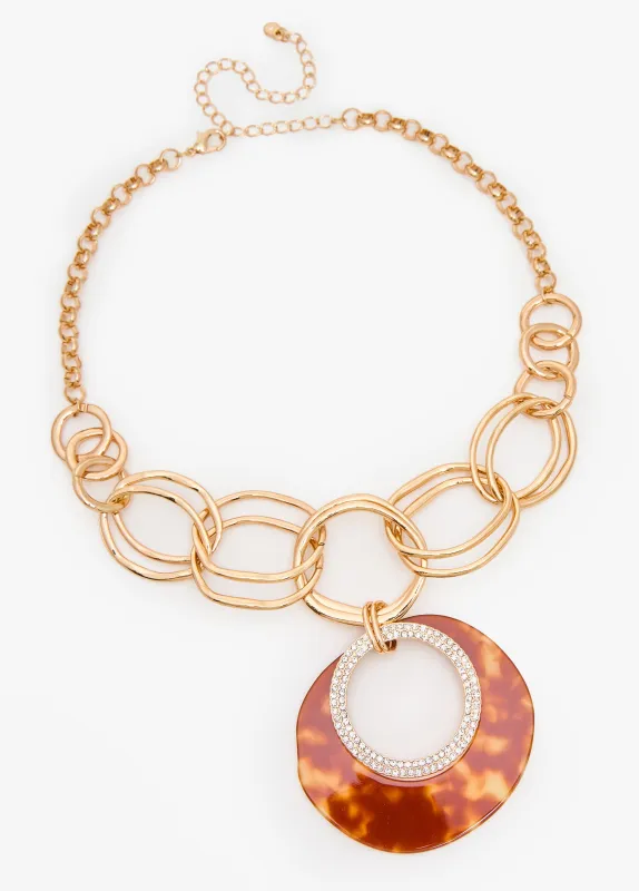 Layered Ring Necklace Set made by Ashley Stewart