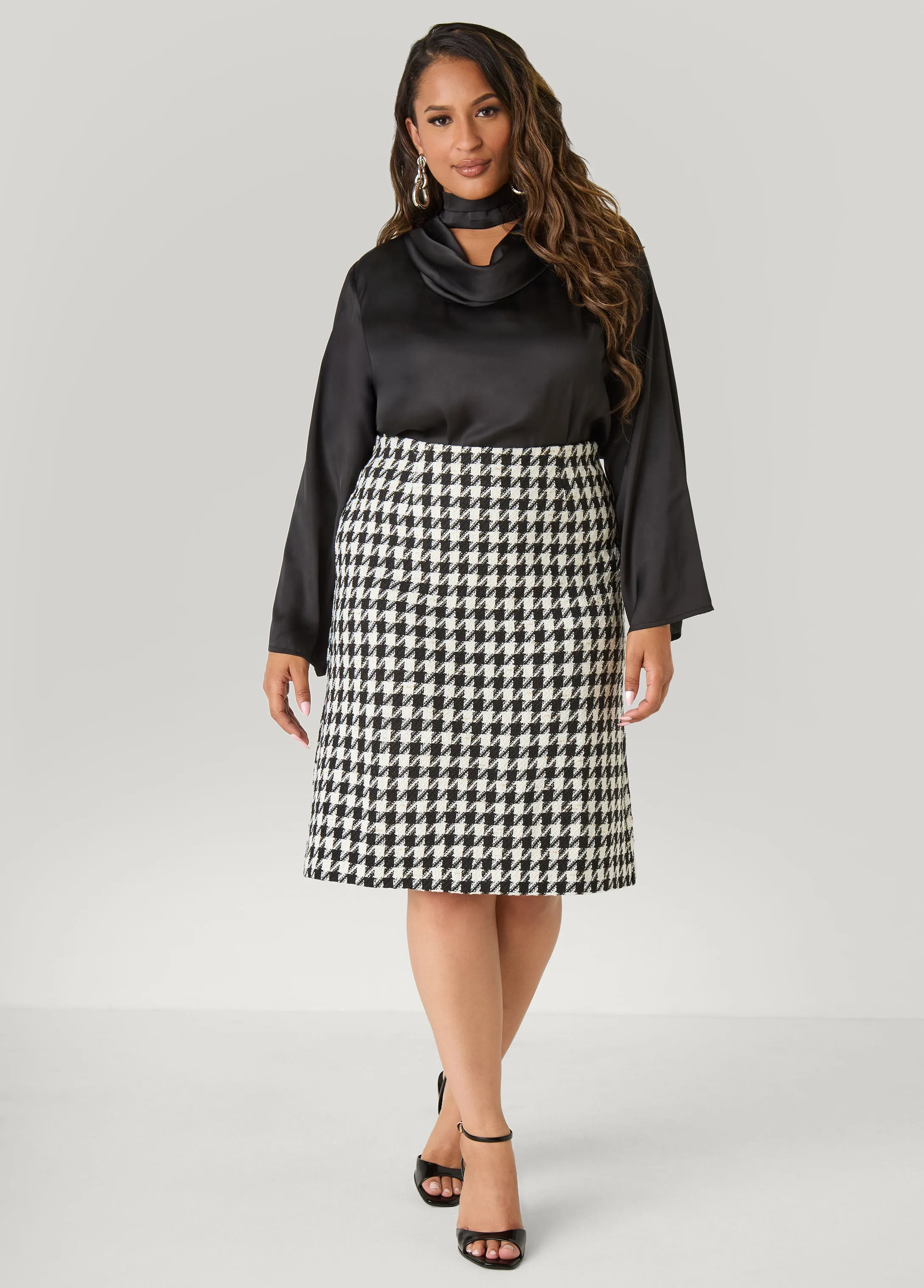 Cutout Cowl Neck Blouse sold by Ashley Stewart product image thumbnail 3