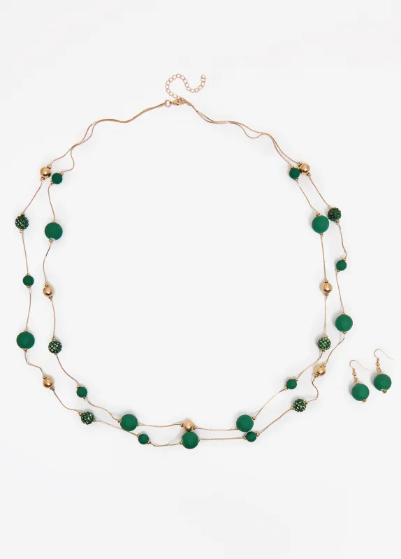 Beaded Necklace And Earrings Set sold by Ashley Stewart