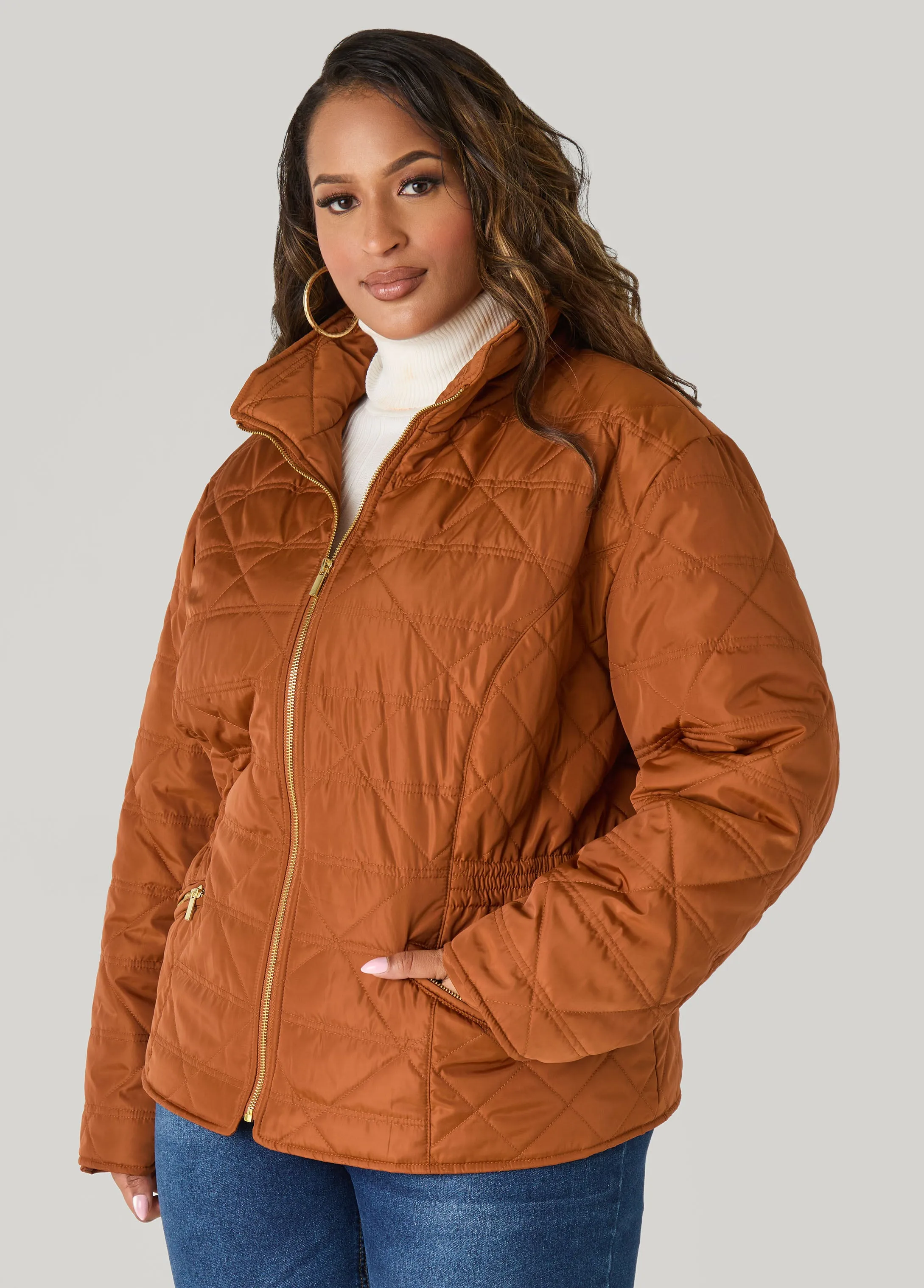 Quilted Jacket sold by Ashley Stewart product image thumbnail 2