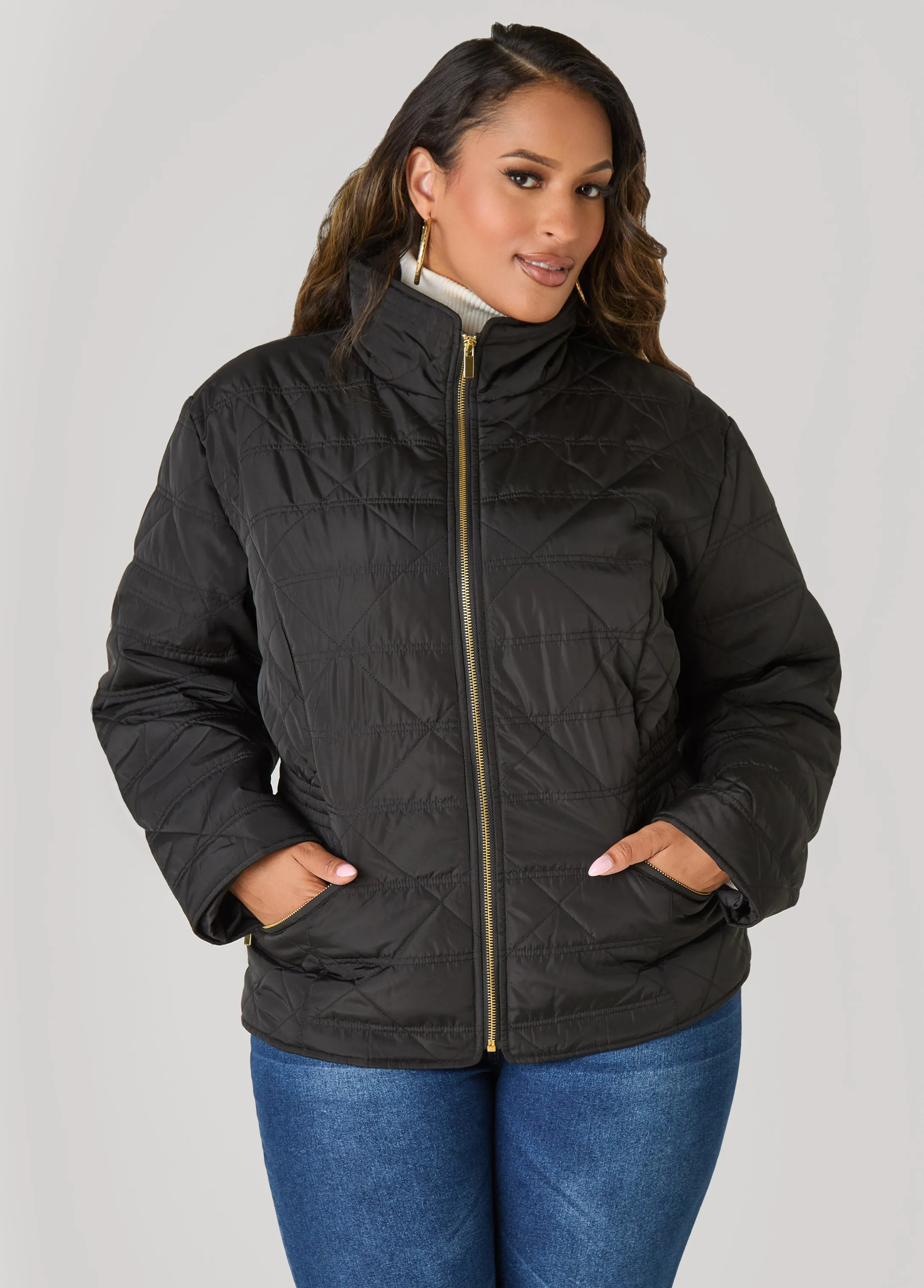 Quilted Jacket sold by Ashley Stewart product image thumbnail 5