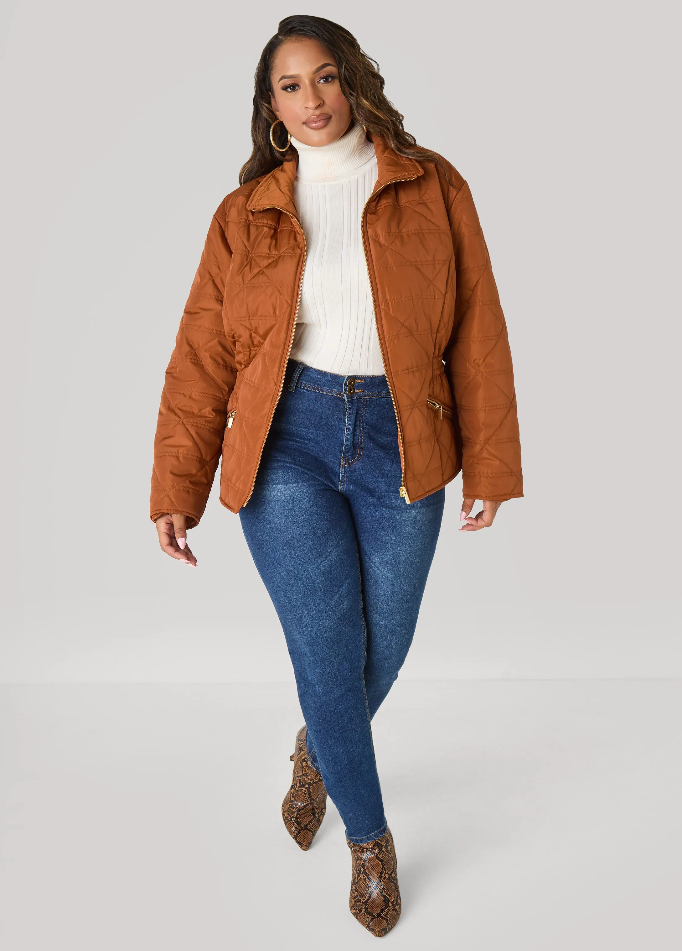 Quilted Jacket sold by Ashley Stewart product image thumbnail 3