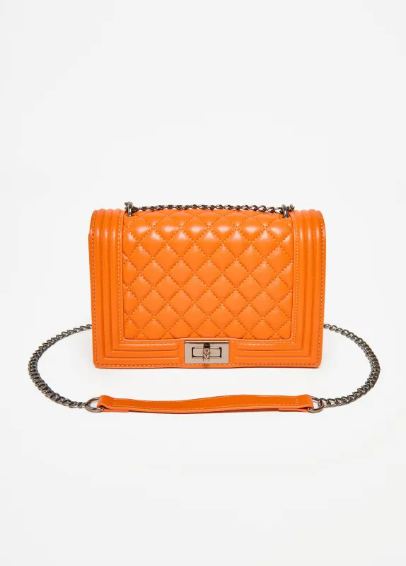 Quilted Faux Leather Flap Bag sold by Ashley Stewart
