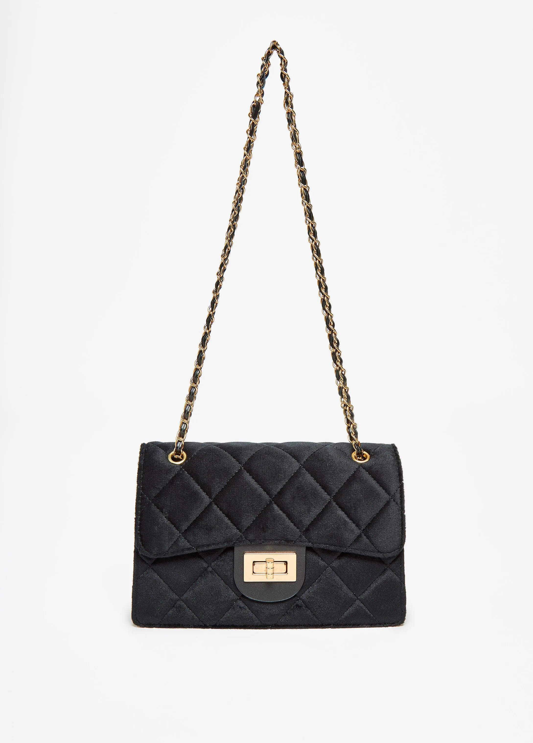 Quilted Velvet Crossbody Bag sold by Ashley Stewart
