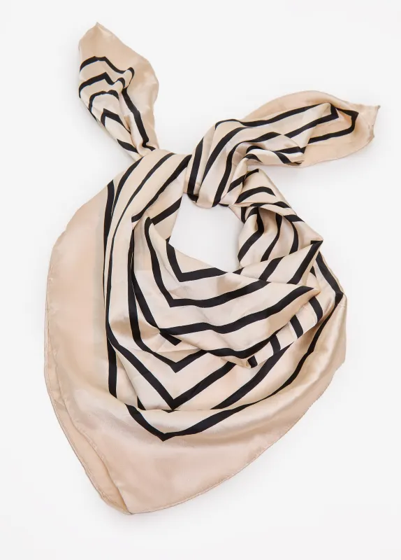 Geo Print Satin Scarf sold by Ashley Stewart