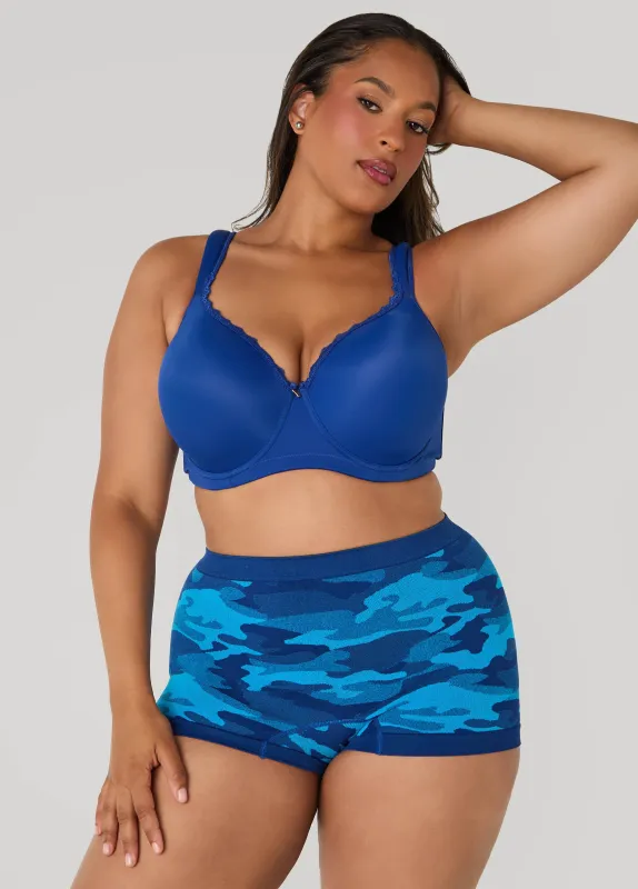 Lace Trimmed Full Coverage Butterfly Bra sold by Ashley Stewart