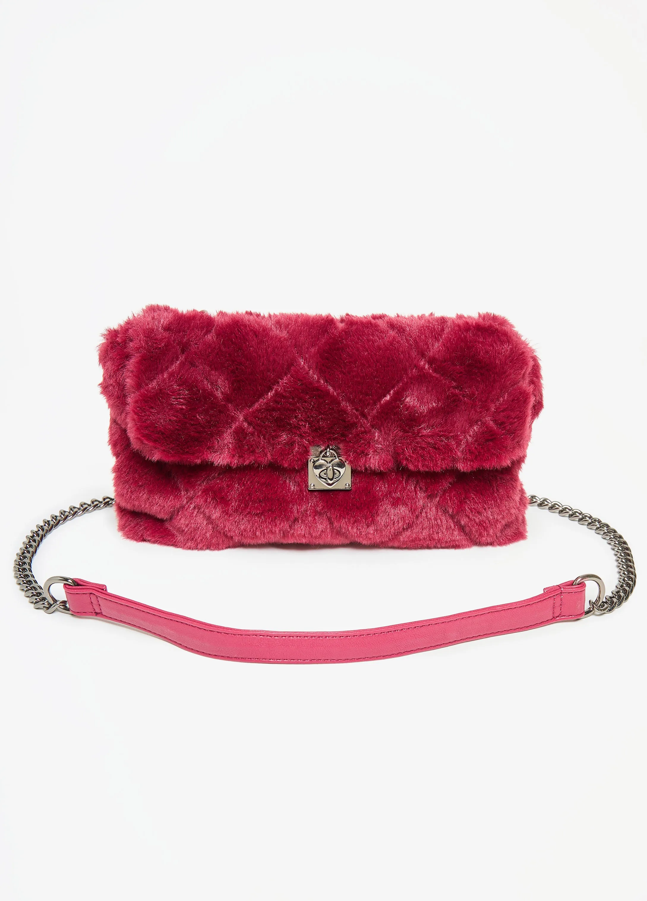 Quilted Faux Fur Shoulder Bag sold by Ashley Stewart