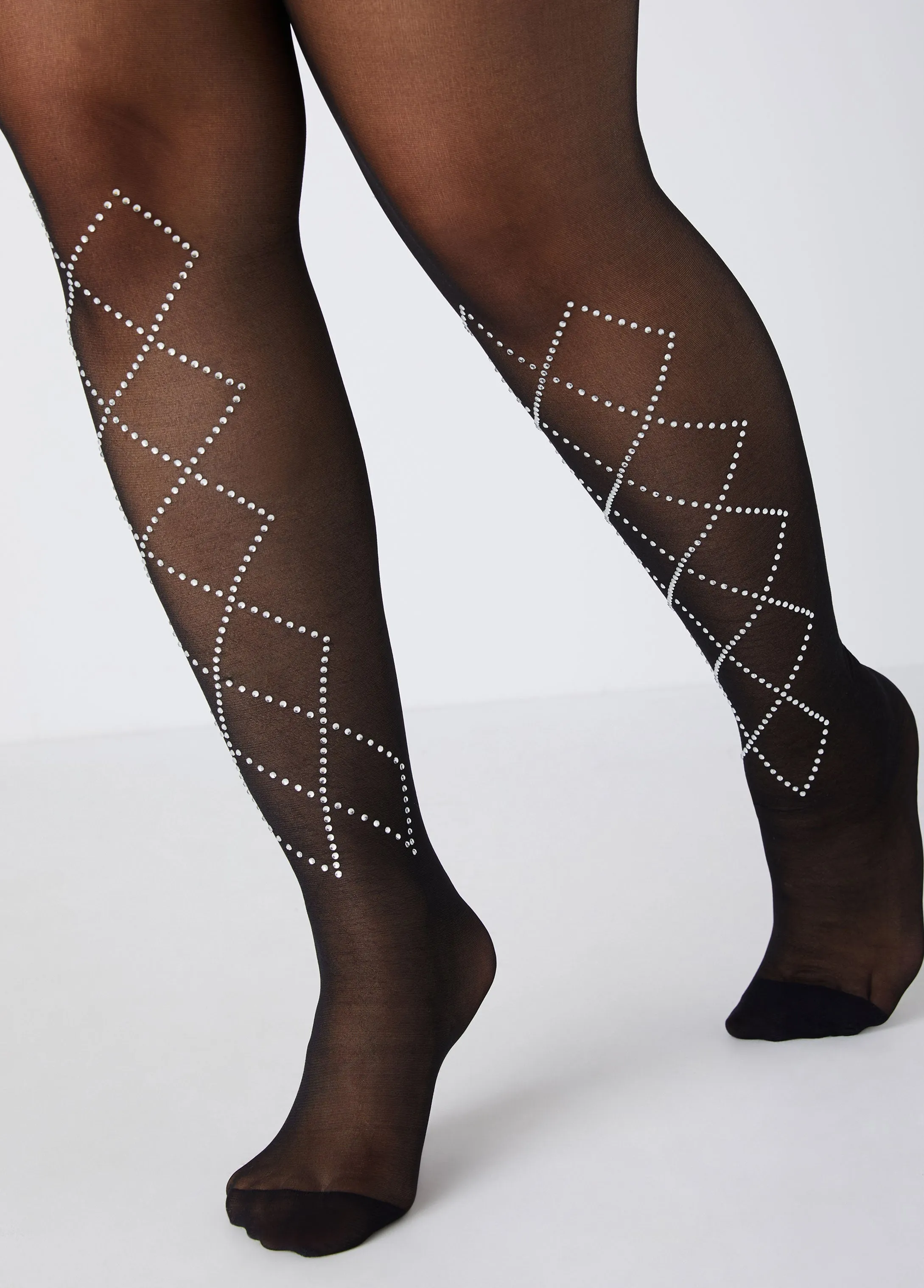 Crystal Sheer Footed Tights sold by Ashley Stewart product image thumbnail 3