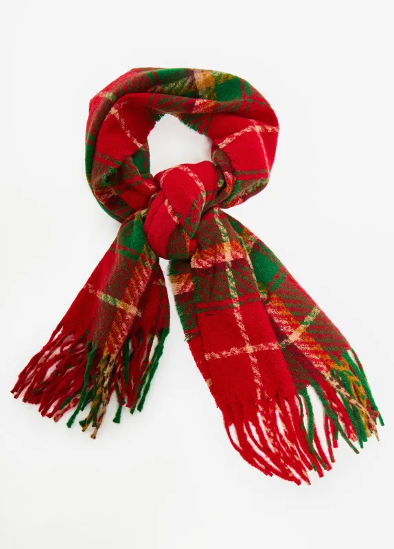 Fringed Brushed Plaid Scarf sold by Ashley Stewart