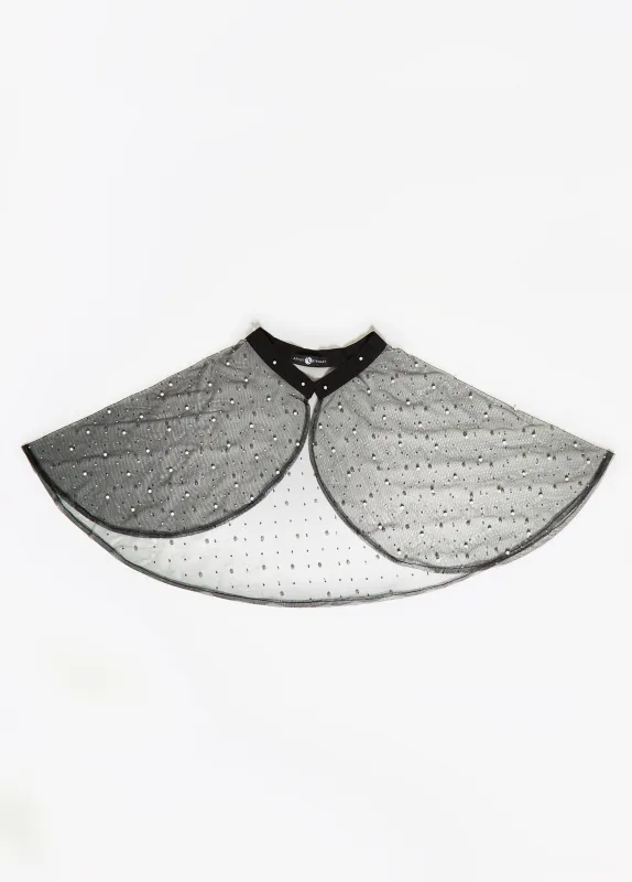 Faux Pearl And Crystal Mesh Capelet sold by Ashley Stewart