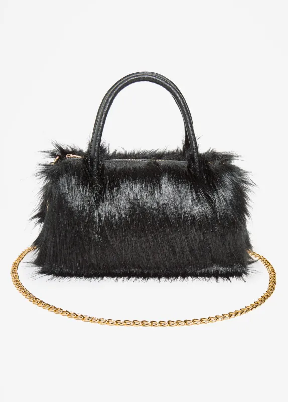 Faux Fur Satchel sold by Ashley Stewart