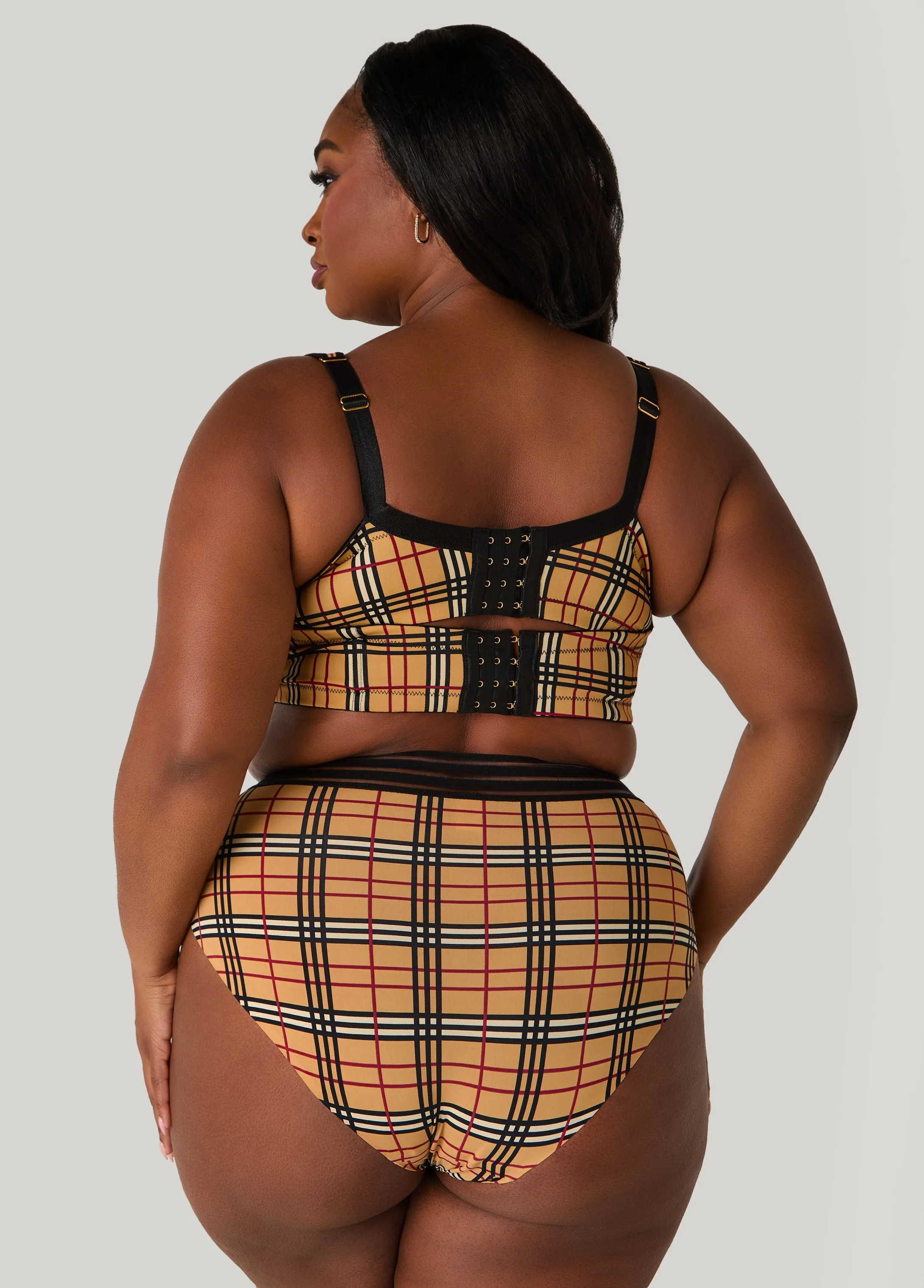 Plaid Full Coverage Butterfly Bra sold by Ashley Stewart product image thumbnail 2