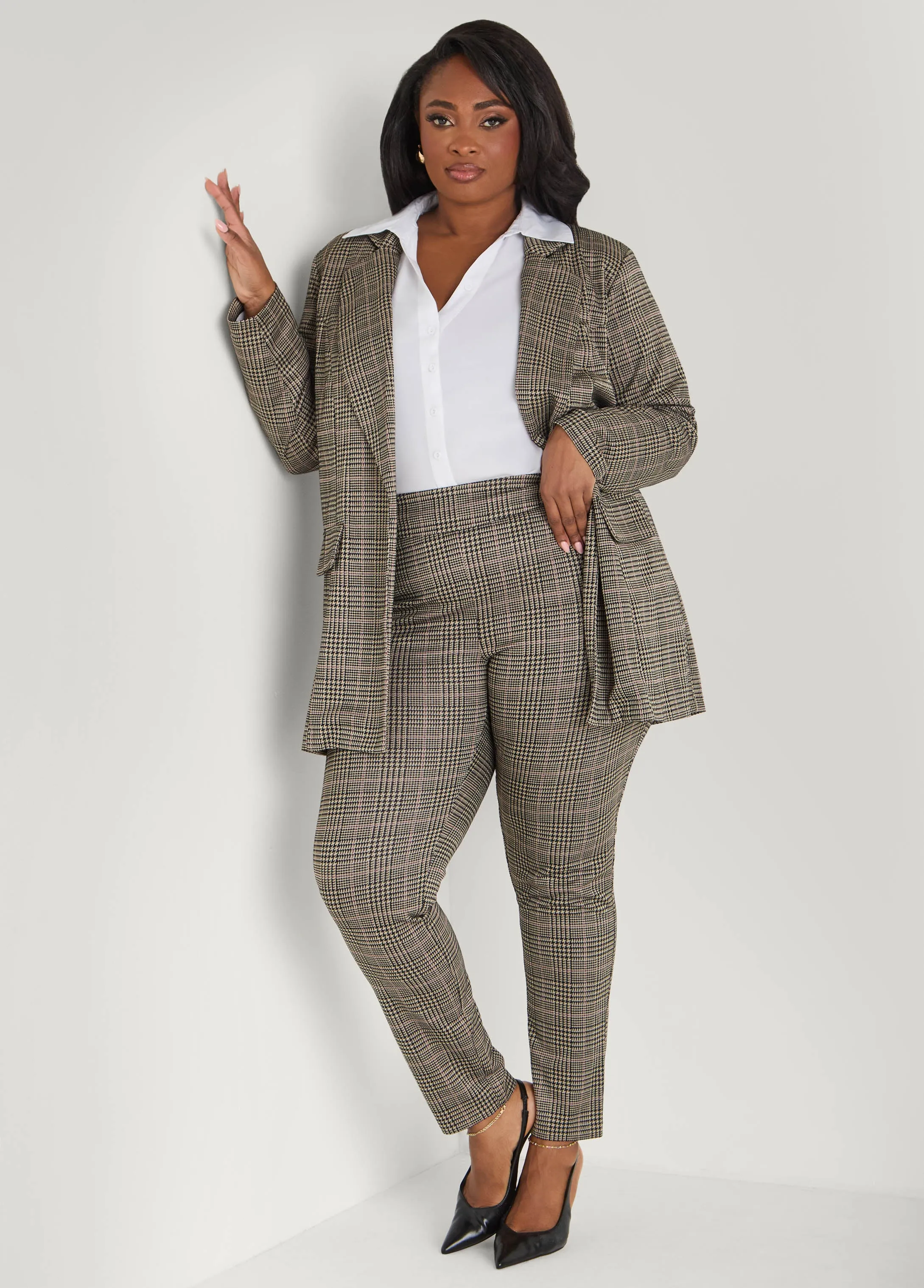 Plaid Pull On Leggings sold by Ashley Stewart