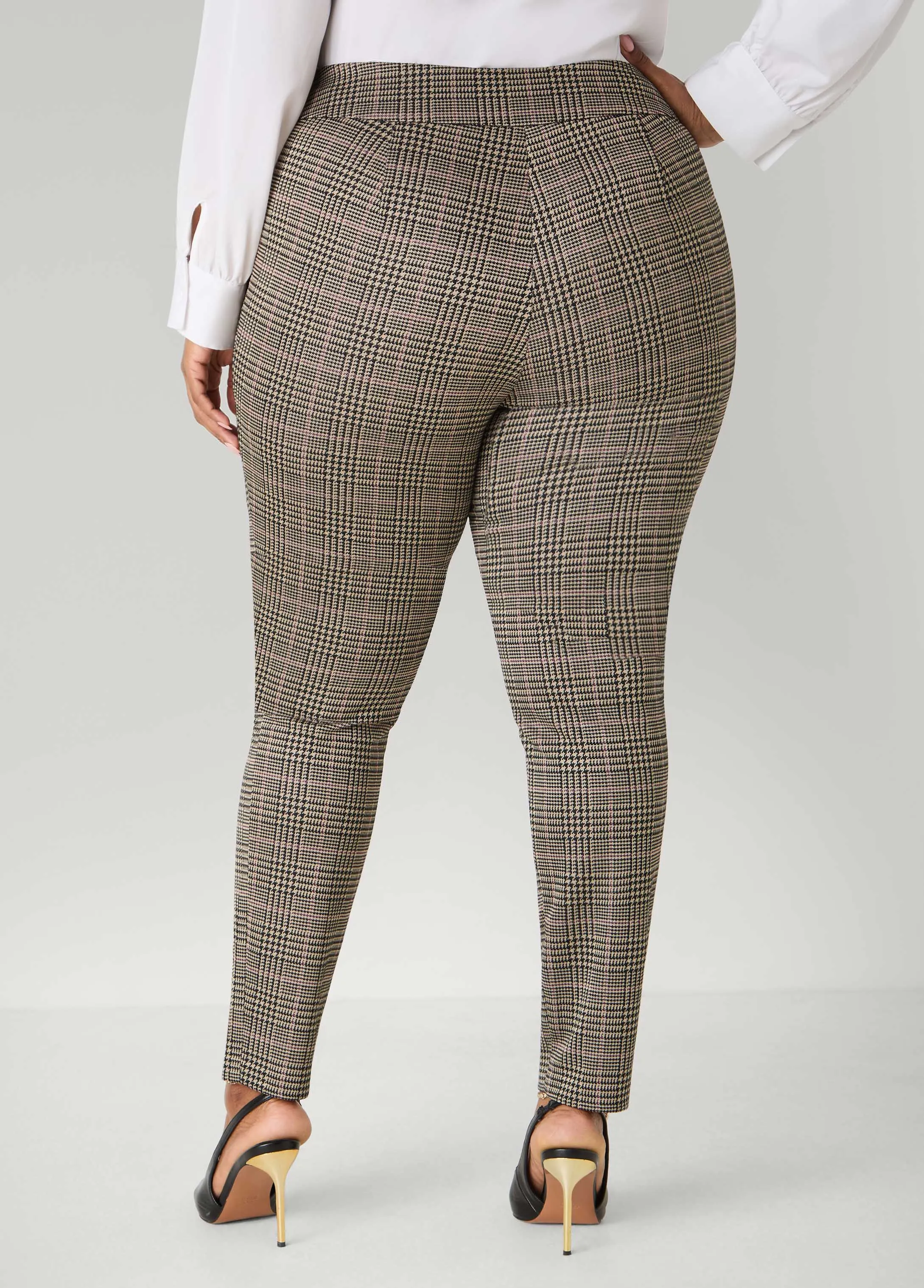 Plaid Pull On Leggings sold by Ashley Stewart product image thumbnail 2