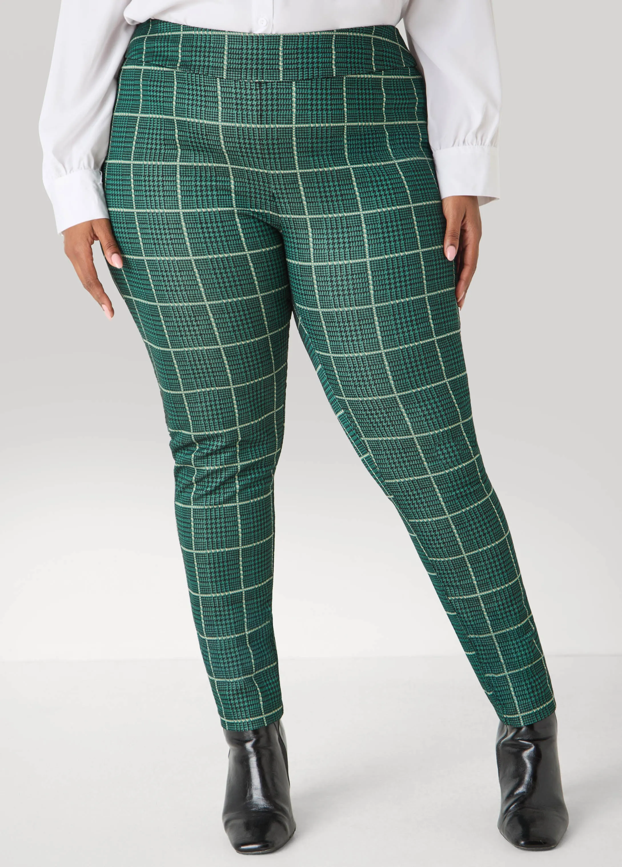 Pull On Plaid Leggings sold by Ashley Stewart product image thumbnail 4