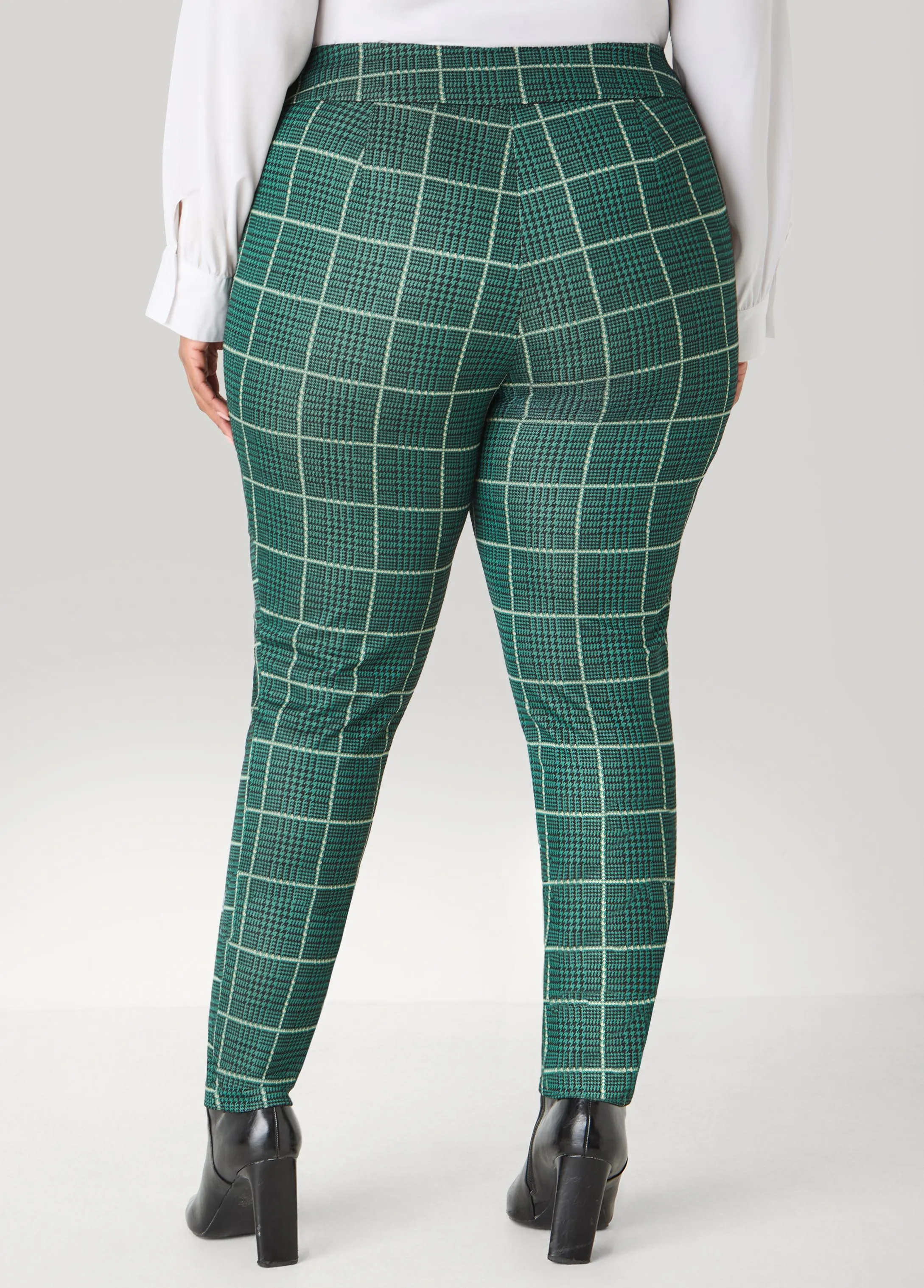 Pull On Plaid Leggings sold by Ashley Stewart product image thumbnail 2