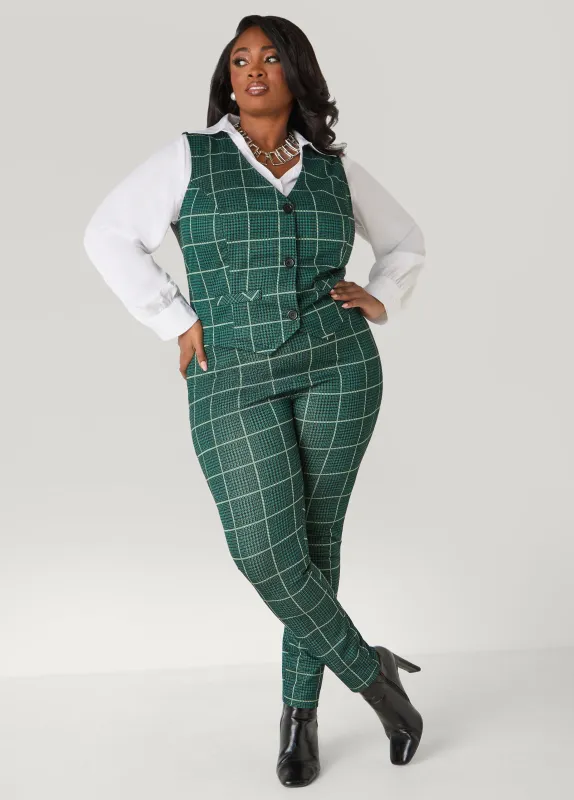 Pull On Plaid Leggings sold by Ashley Stewart