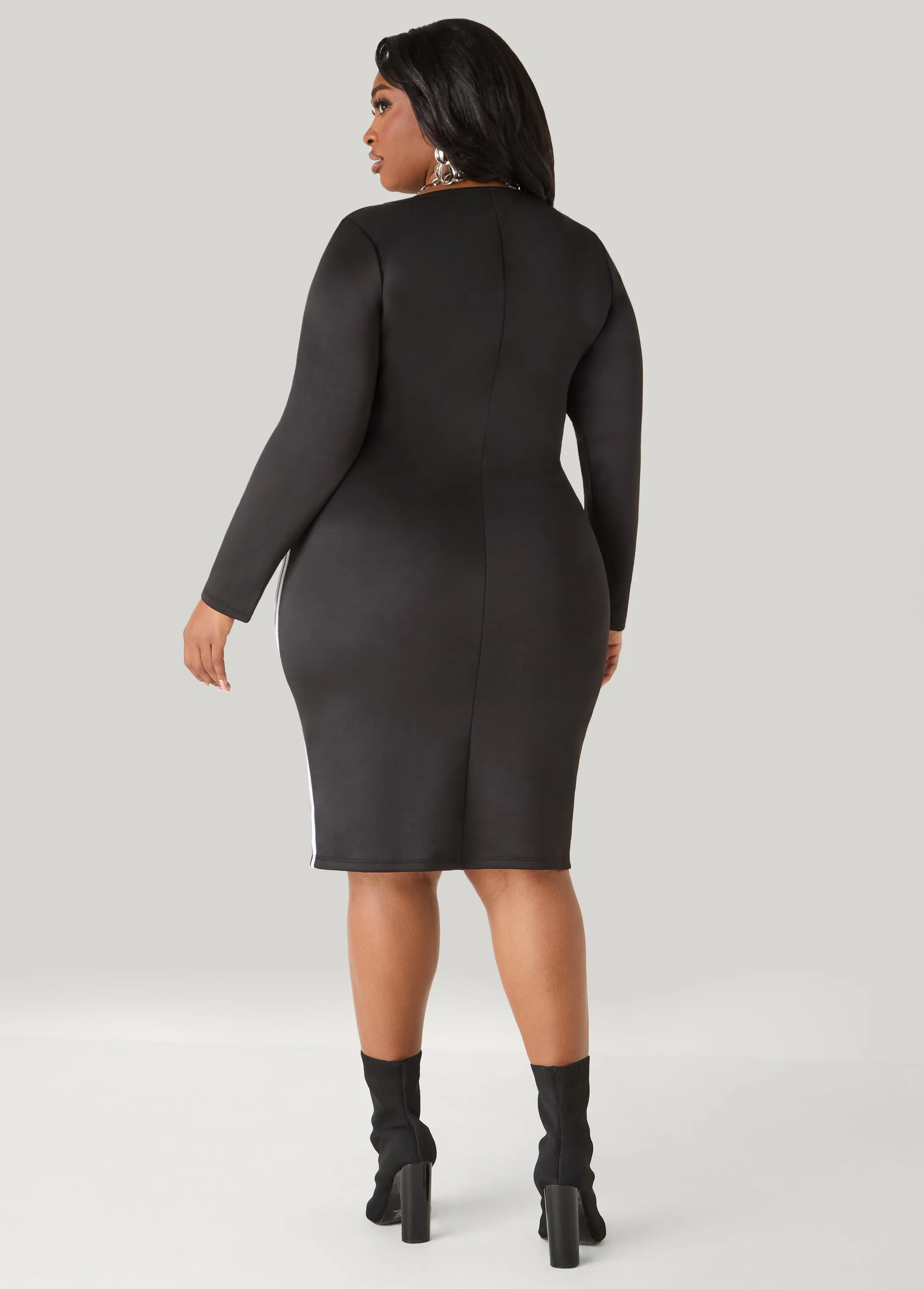 Striped Bodycon Dress sold by Ashley Stewart product image thumbnail 2