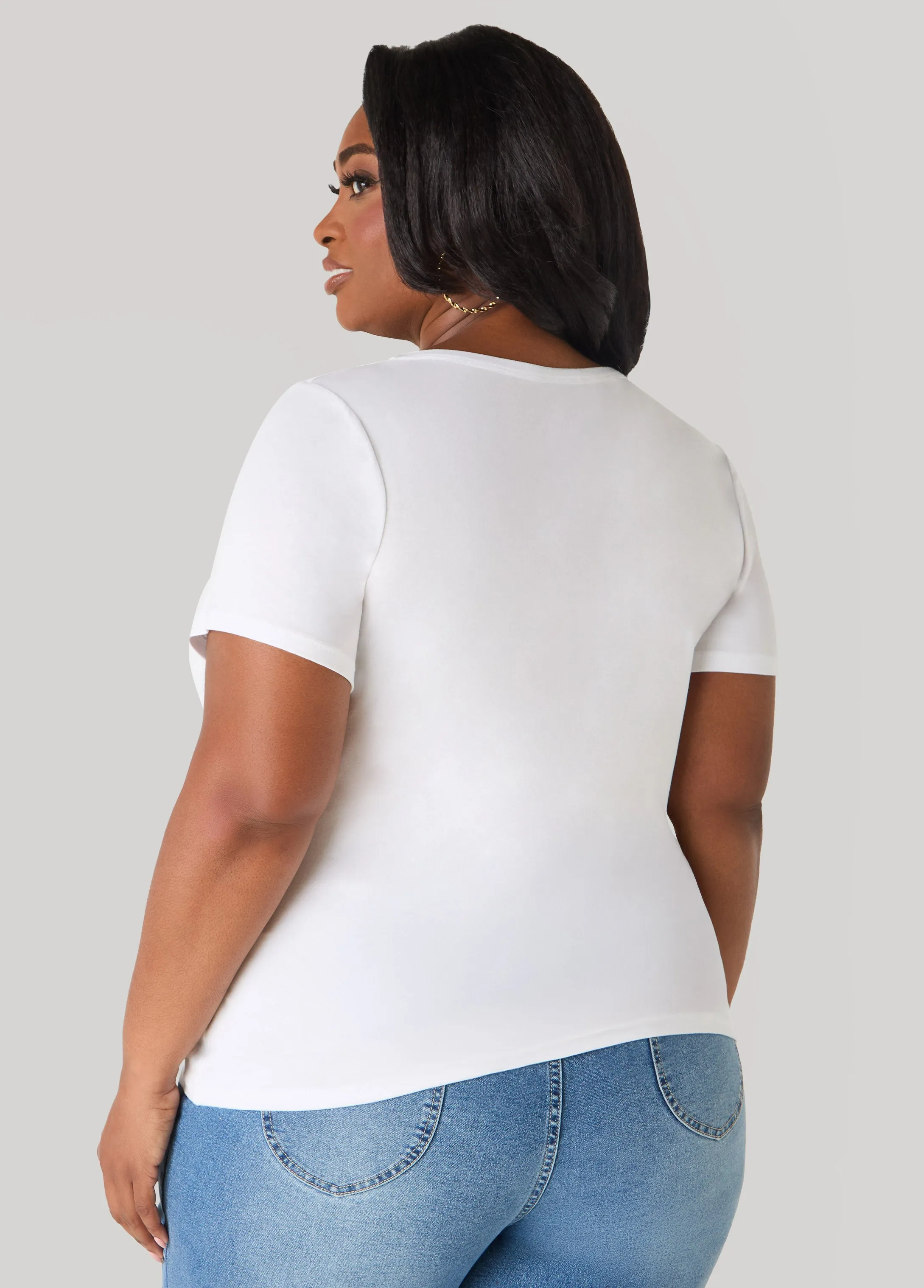 Game Day Crystal Tee sold by Ashley Stewart product image thumbnail 2