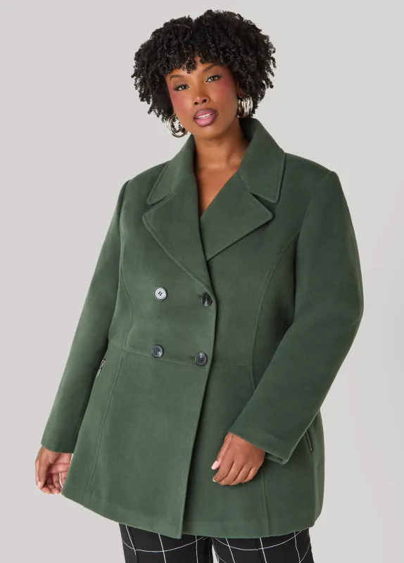 Double Breasted Peacoat sold by Ashley Stewart