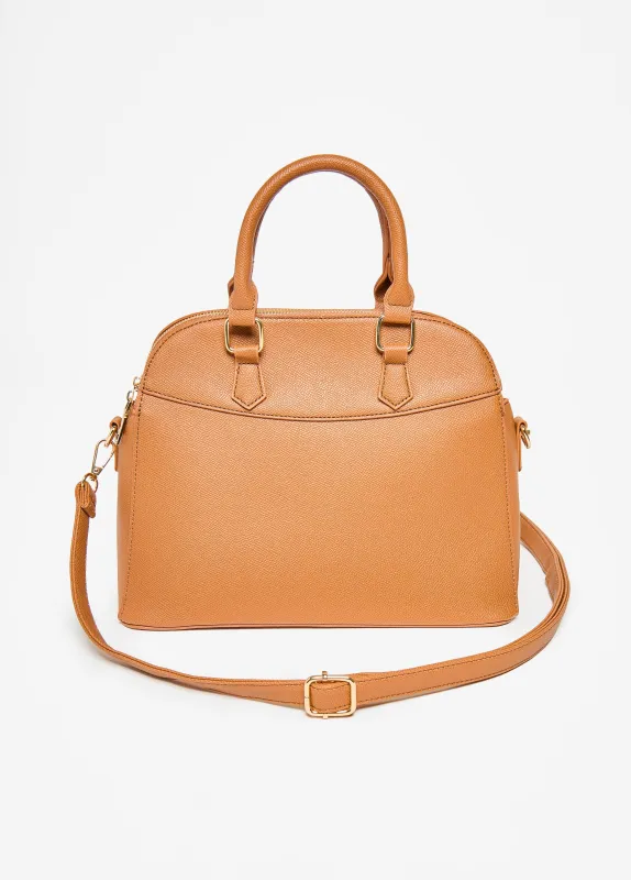 Faux Leather Satchel sold by Ashley Stewart
