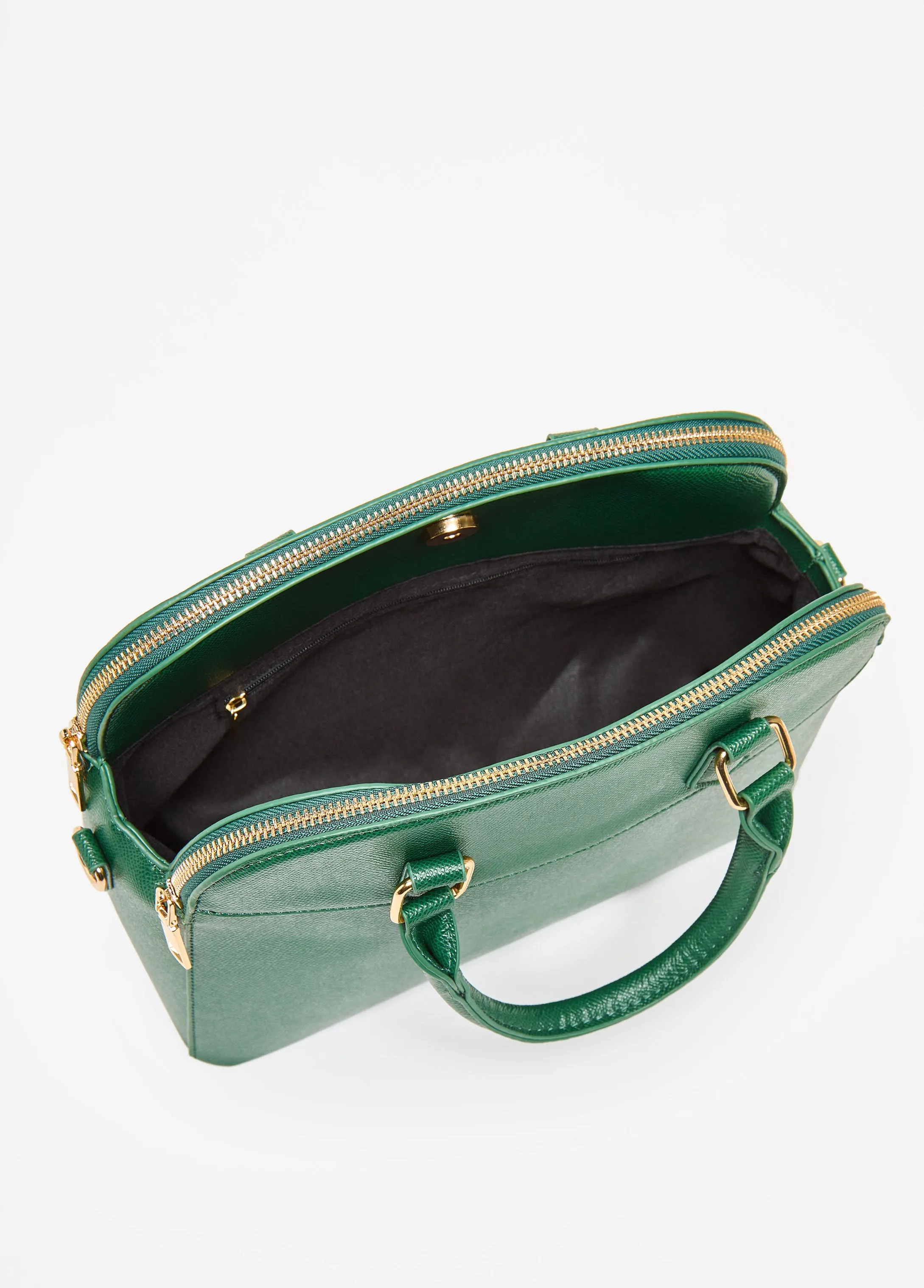 Textured Top Handle Satchel sold by Ashley Stewart product image thumbnail 3