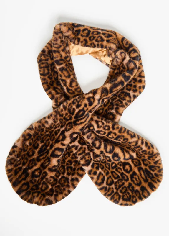 Animal Print Faux Fur Shawl sold by Ashley Stewart