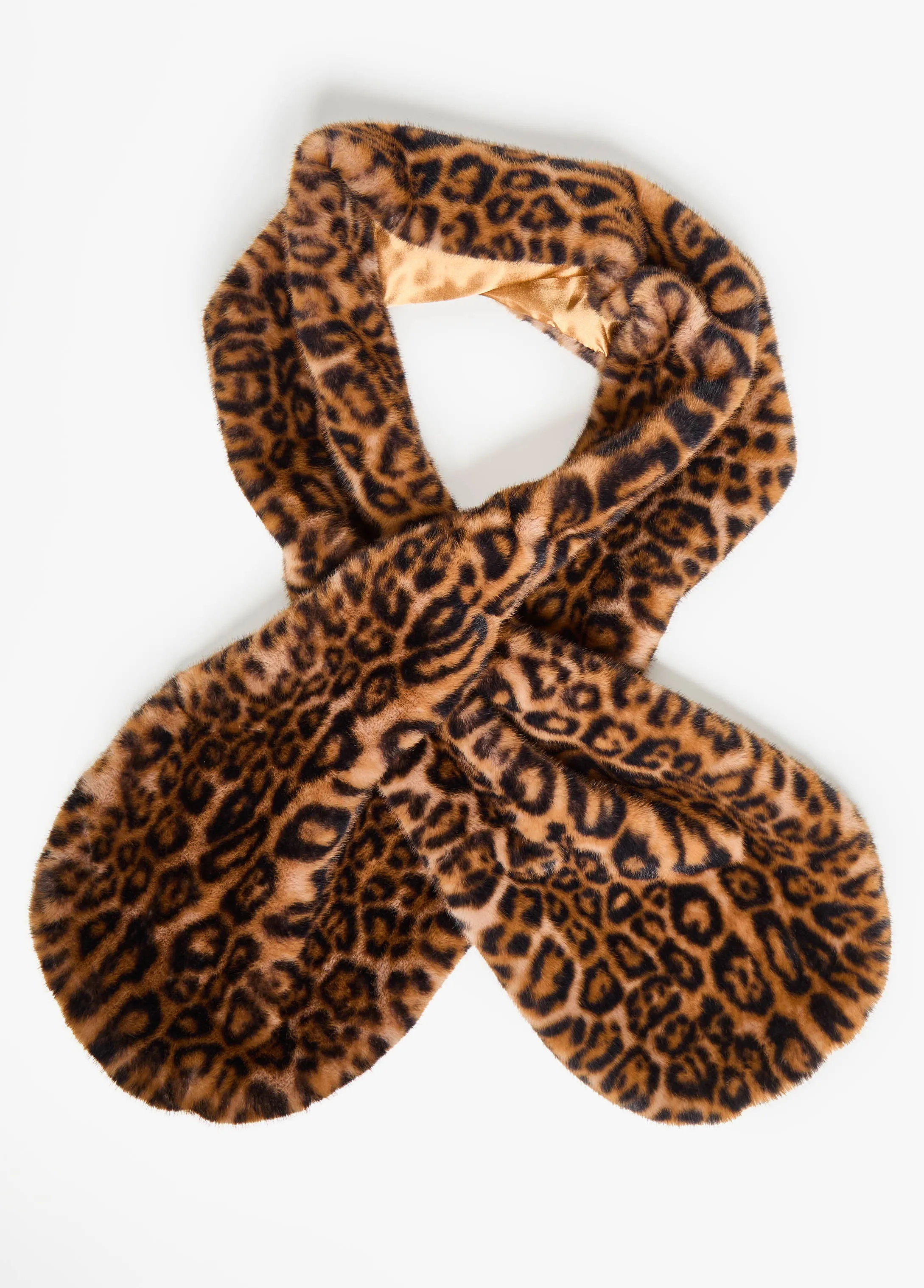 Animal Print Faux Fur Shawl sold by Ashley Stewart