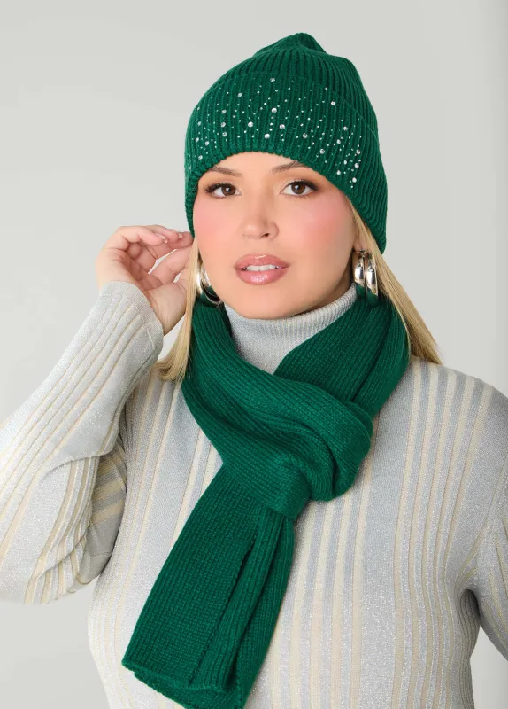 Crystal Hat And Scarf Set sold by Ashley Stewart