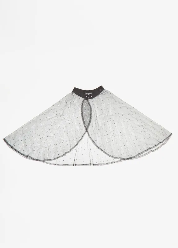 Crystal And Faux Pearl Mesh Capelet sold by Ashley Stewart