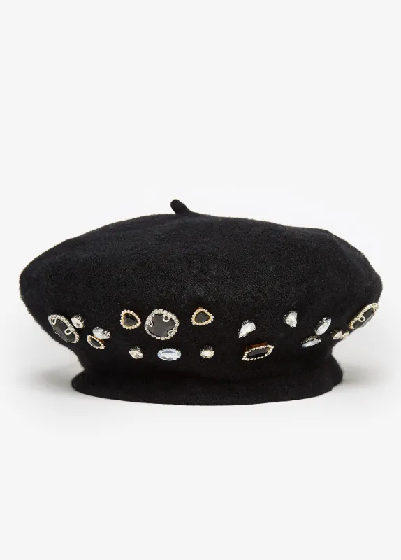 Knitted Crystal Beret sold by Ashley Stewart