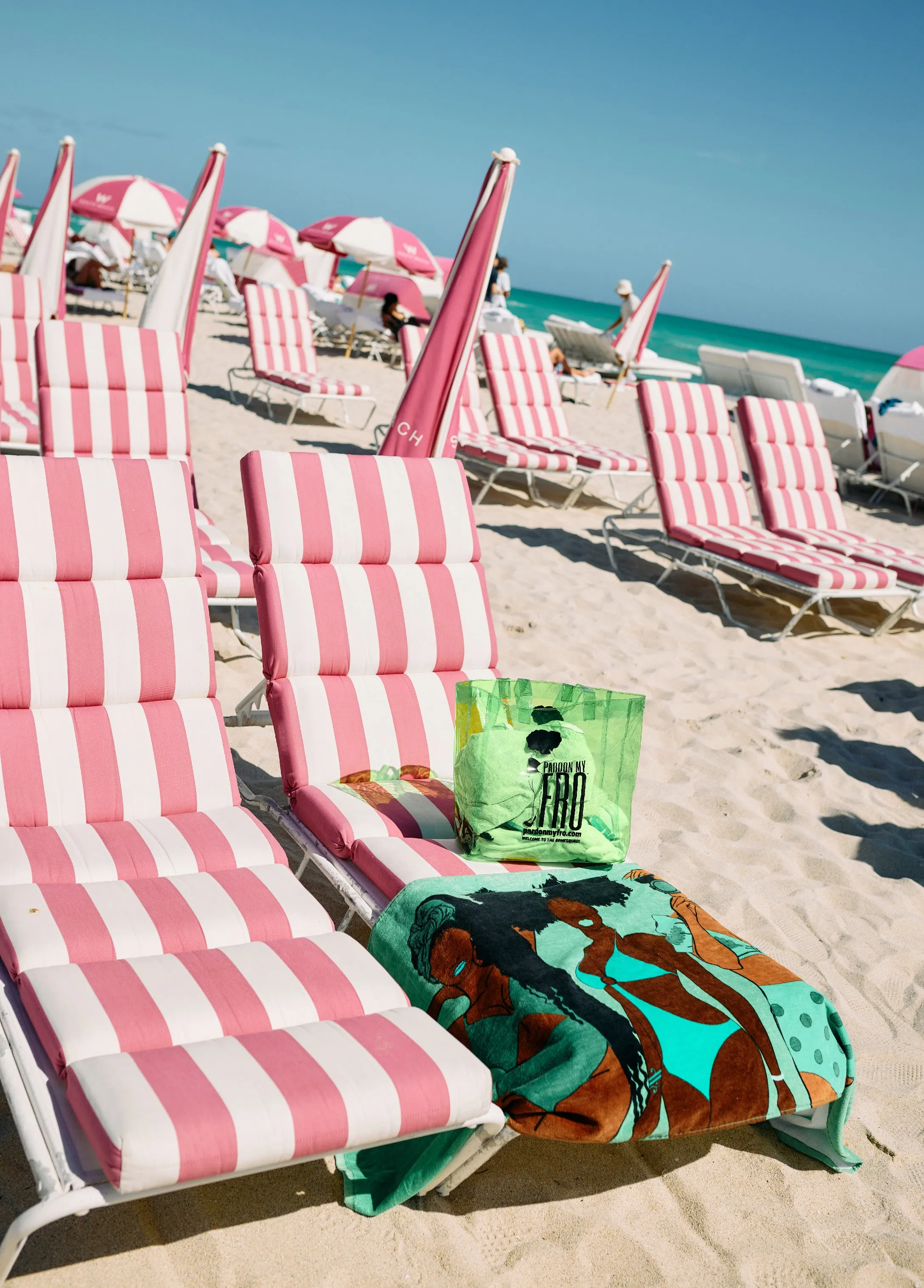 Pardon My Fro™ Summer Beach Towel sold by Ashley Stewart product image thumbnail 3