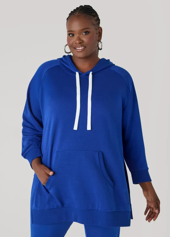 Side Split Oversized Hoodie sold by Ashley Stewart