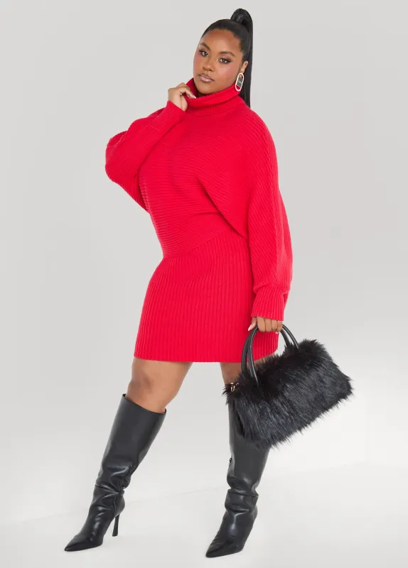 Dolman Sleeved Turtleneck Sweater sold by Ashley Stewart