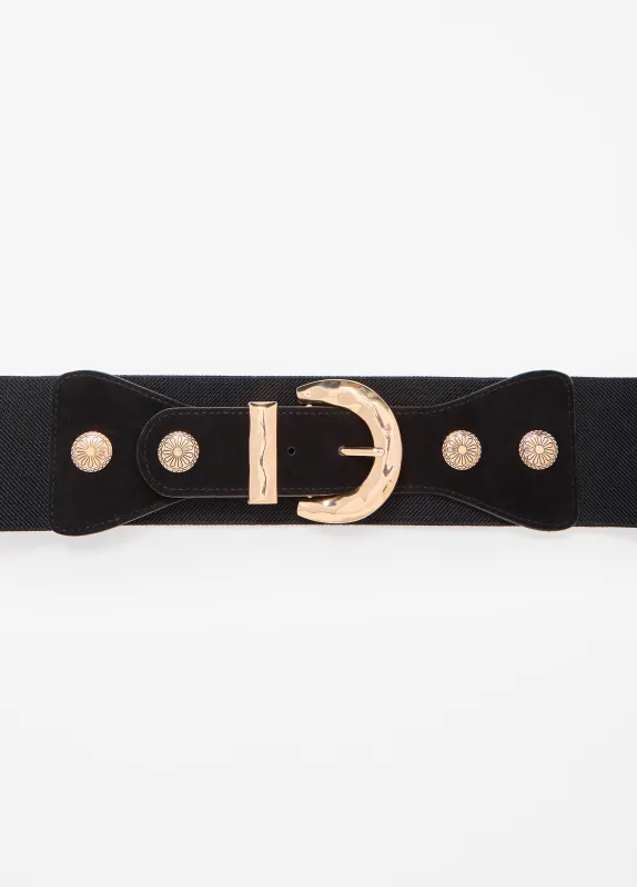 Faux Suede Stretch Belt sold by Ashley Stewart