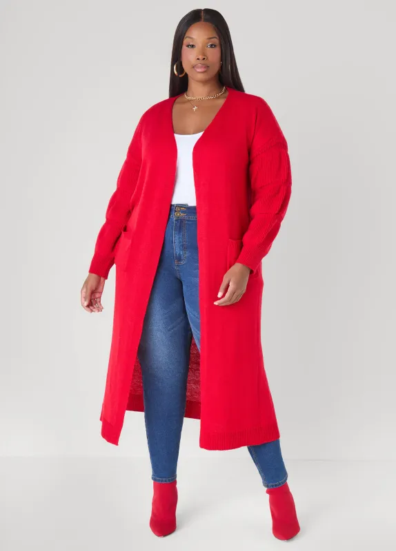 Puff Sleeve Cardigan sold by Ashley Stewart