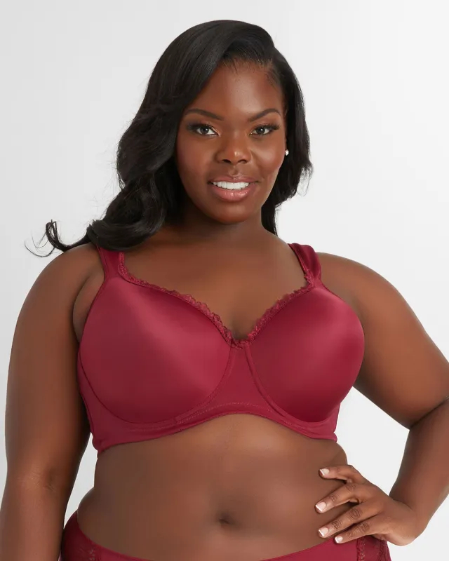 Lace Trim Full Coverage Butterfly Bra sold by Ashley Stewart