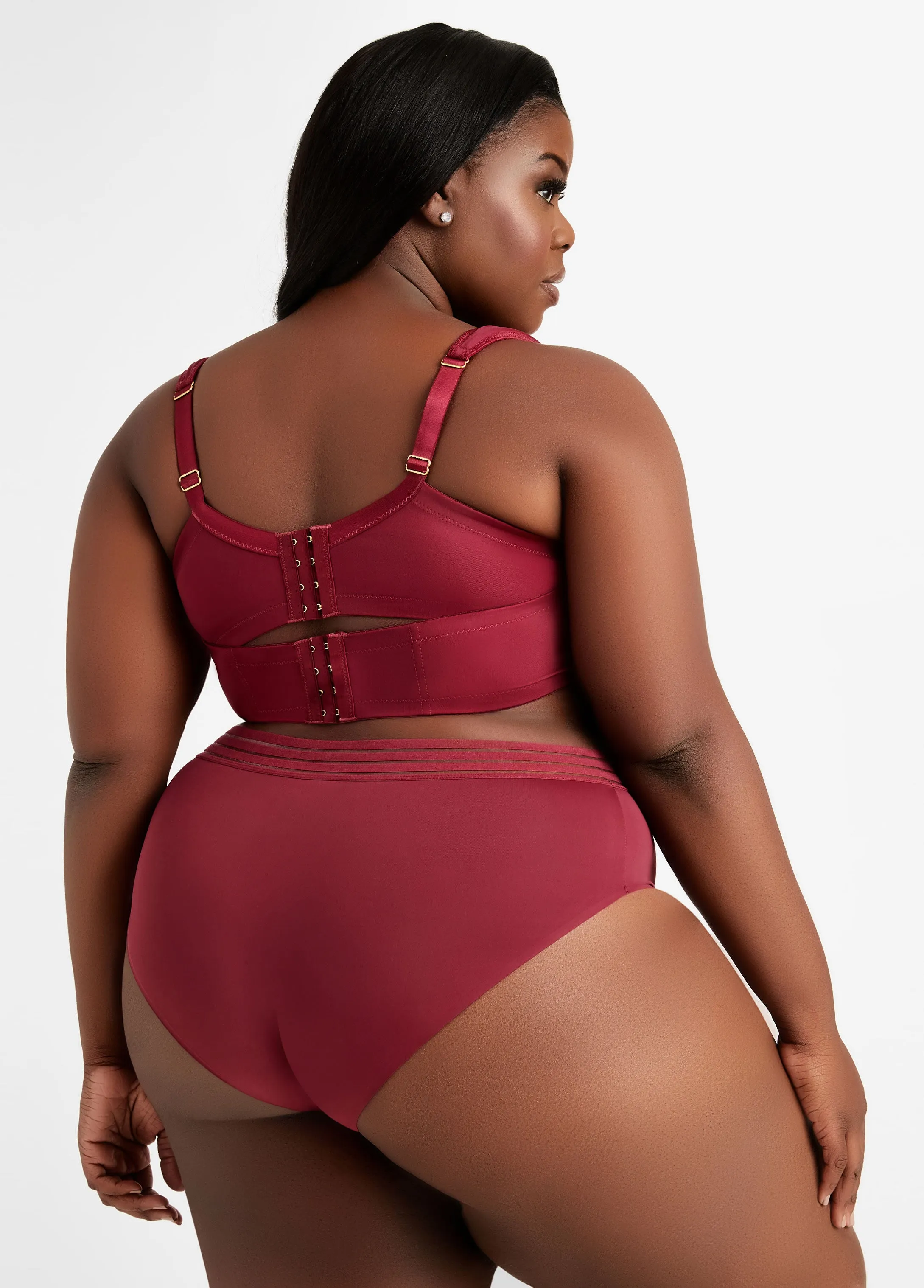 Lace Trim Full Coverage Butterfly Bra sold by Ashley Stewart product image thumbnail 2