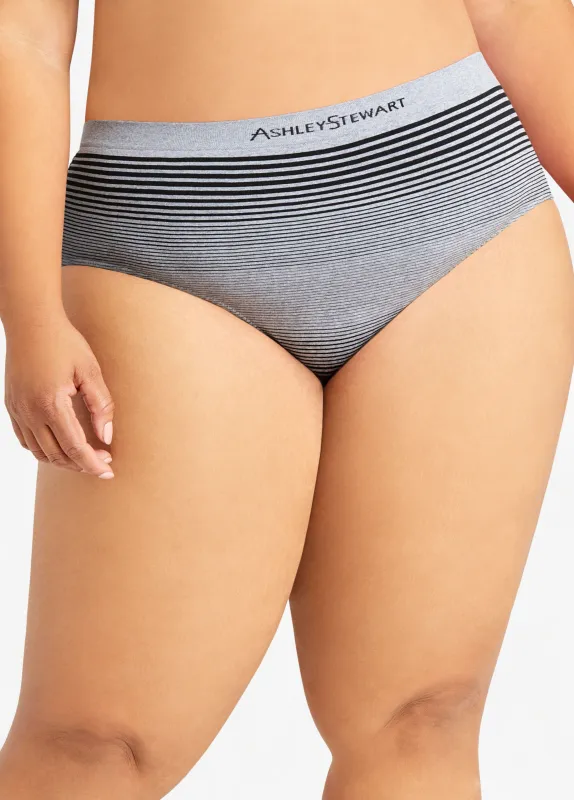 Stripe Seamless Hipster Panty made by Ashley Stewart