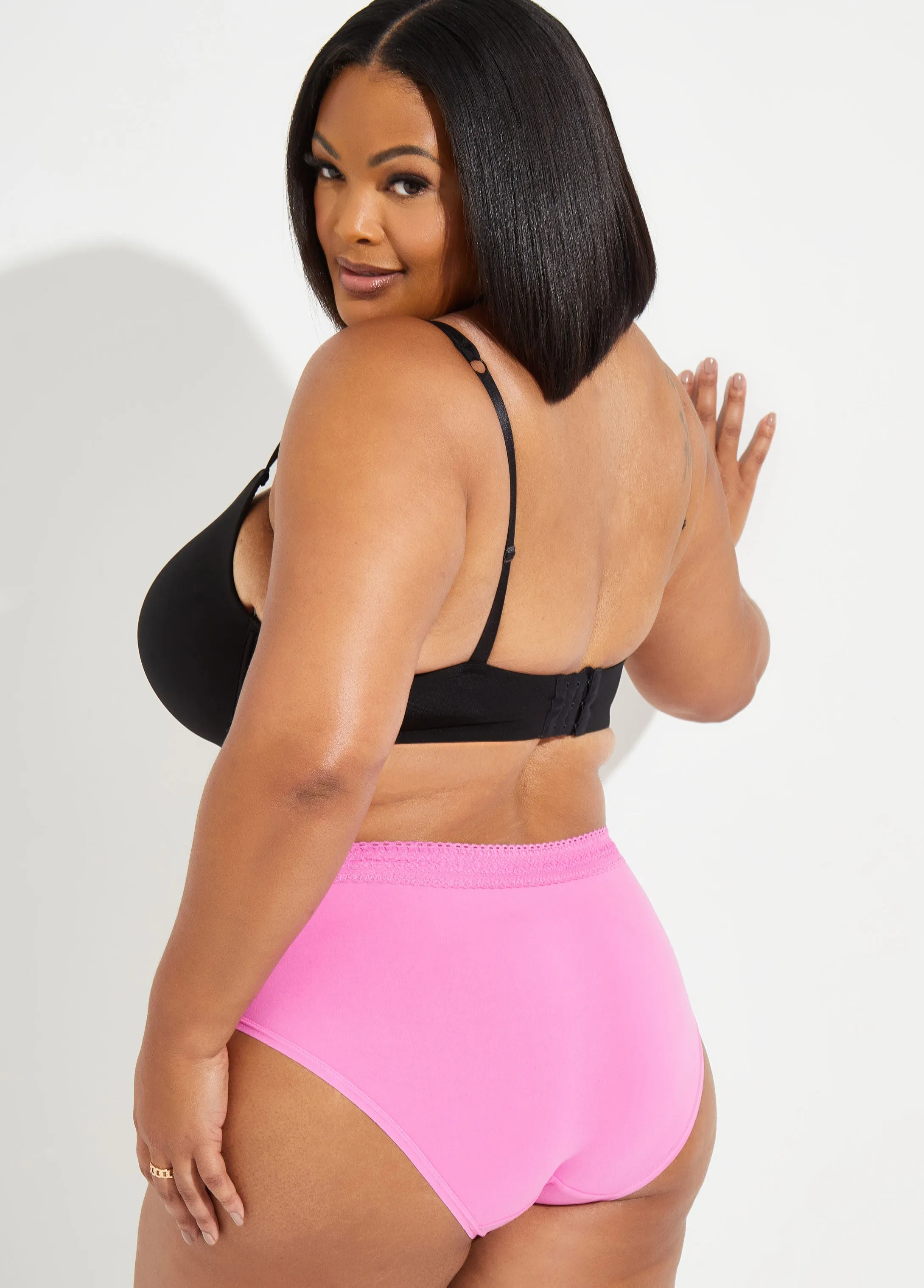 Lace Trimmed Micro Hipster Panty sold by Ashley Stewart product image thumbnail 5