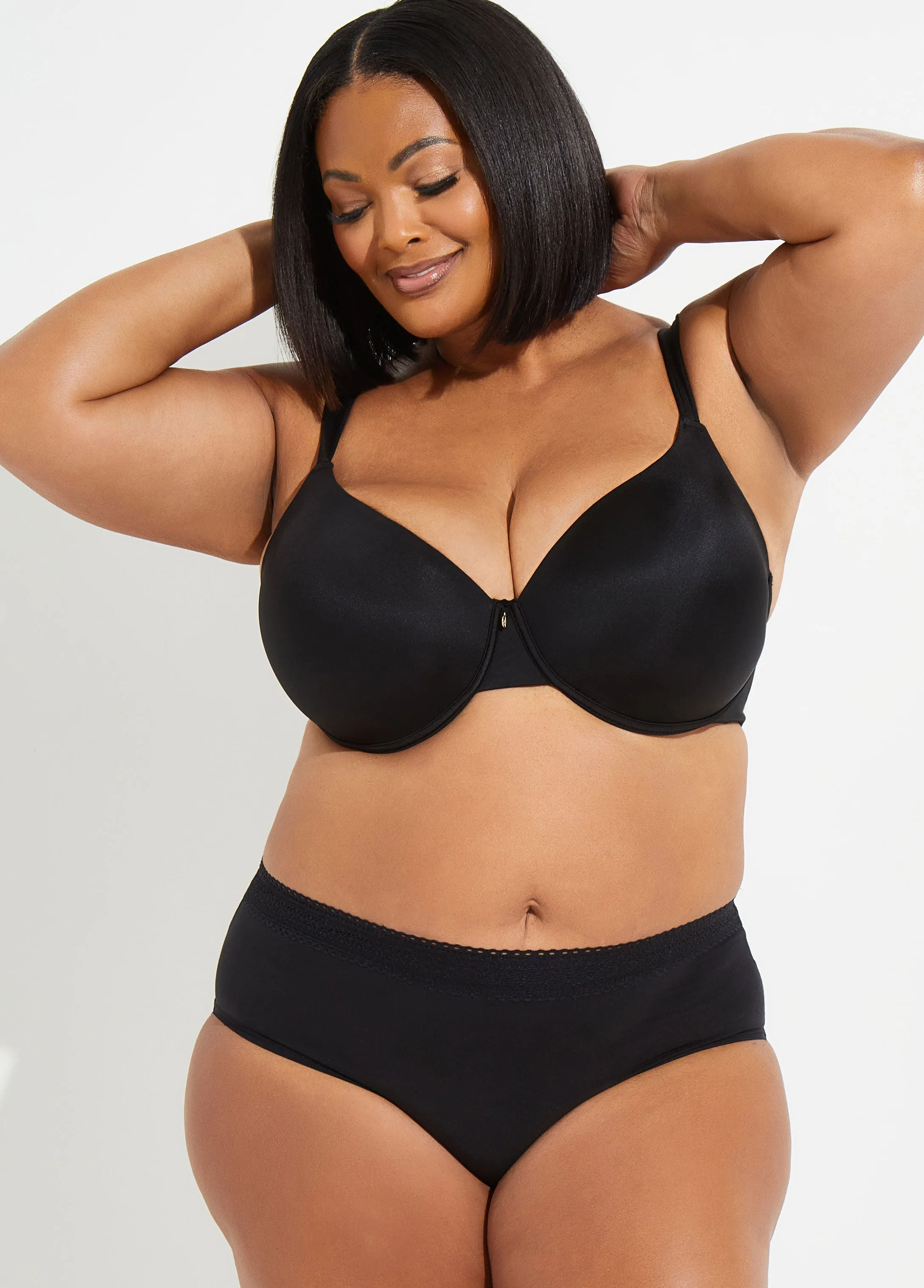 Lace Trimmed Micro Hipster Panty sold by Ashley Stewart product image thumbnail 2